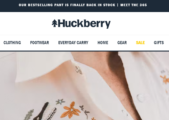 strona główna Huckberry